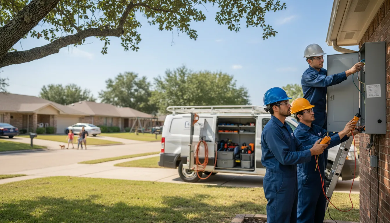 Certified electrician providing emergency electrical services in Clermont, IA